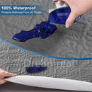 Axyaa Quilted Mattress Protector: Waterproof, Non-Slip, Breathable, Anti-Mite, Anti-Bacterial
