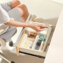 Axyaa Storage Drawer Organizers: Retractable Compartments for Kitchen, Underwear, Cutlery, Socks