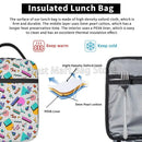 Axyaa Retro Insulated Lunch Bag - Portable Thermal Bento Tote for Work & School