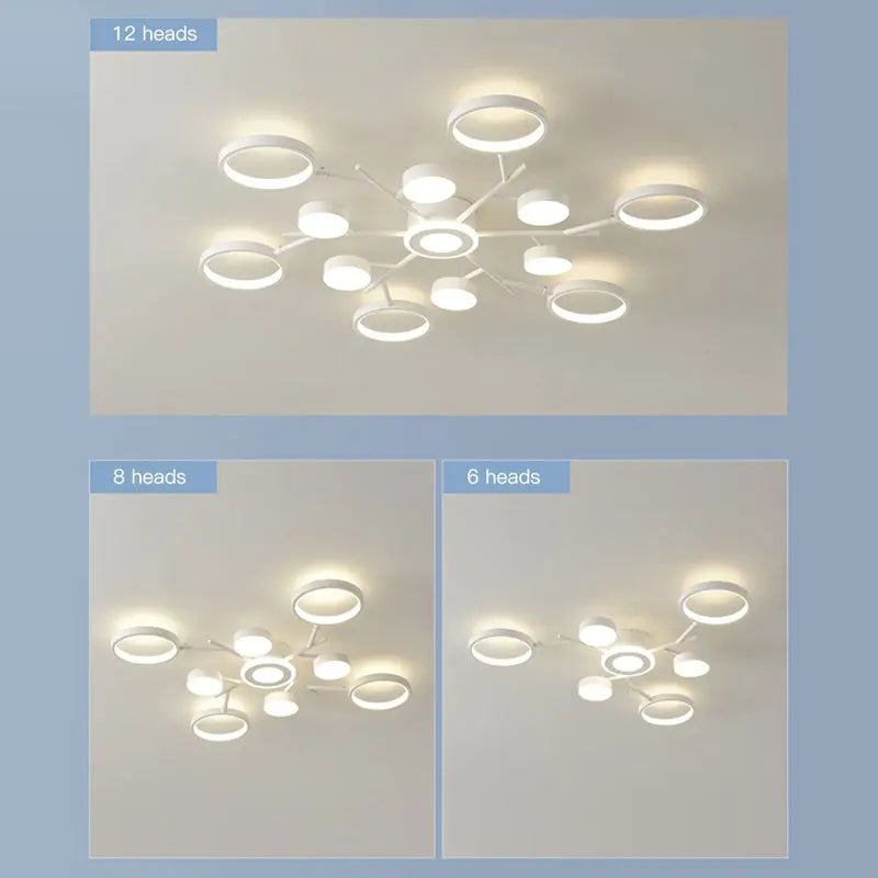 Axya LED Ring Light: Simple White Ceiling Light for Bedroom, Kitchen, Living Room.