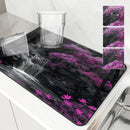 Axyaa Kitchen Drain Pad: Non-slip Heat Resistant Drying Mat for Counters
