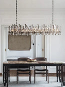 Axyaa Vintage Crystal Chandelier - Postmodern Luxury Dining Area Lighting