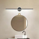 Axyaa LED Mirror Lamp Wall Light Black Gold Strip Fixture for Bathroom Toilet