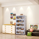 Axyaa 6-Layer Large-Capacity Cabinet with Wheels: Easy Assembly for Kitchen/Bathroom/Living Room