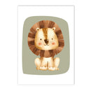 Axyaa Cute Animal Canvas Print Nursery Wall Art for Baby Kids Room