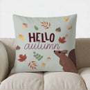 October Floral Wreath Decorative Pillow Cover for Sofa, Bedroom, Car by Axyaa