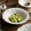 Axyaa Stone Pattern Porcelain Deep Bowl for High-end Dining