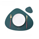Axyaa Triangle Placemat Coaster Set Oval Tableware Mats Cafe Pad Home Decor