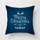 Axyaa Merry Santa Christmas Cushion Covers for Sofa, Bedroom, Car - Festive Pillow Cover