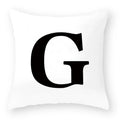 Axyaa Polyester Alphabet Cushion Cover 45X45cm for Home Sofa Decor