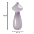 Axyaa Color Glass Vase & Artificial Flower Desk Decoration Set