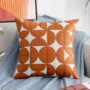 Axyaa Patchwork Faux Leather Cushion Cover 45x45cm Home Decor for Couch, Sofa, Chair