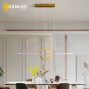 Axyaa Adjustable LED Pendant Lights in Gold/Black for Home and Kitchen Lighting