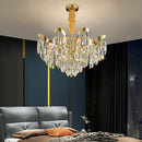 Axyaa Sunflower Crystal Ceiling Chandelier for Home Living Dining Room