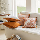 Axyaa French Chenille Sofa Pillow Cover for Living Room Decoration