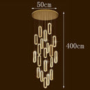 Axyaa Crystal Stair Chandelier Lighting, Ceiling & Hanging LED Chandeliers for Living Room