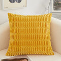 Axyaa Green Velvet Corduroy Striped Cushion Cover 45x45cm Modern Home Decor Pillow Case