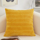 Axyaa Green Velvet Corduroy Striped Cushion Cover 45x45cm Modern Home Decor Pillow Case