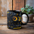 Axyaa Camera Enthusiast 11oz Black Ceramic Funny Coffee Mug - Ideal Birthday Gift