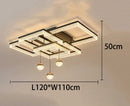 Axyaa Crystal Chandelier Stair Pendant Lamp Living Room Lighting
