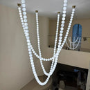 Axyaa Art Deco Glass Bubble LED Pendant Chandelier in Gold Chrome