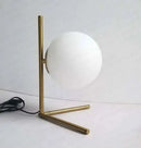 Axyaa Gold Glass Ball Table Lamp - Nordic Design LED Desk Light
