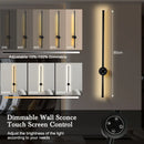 Axyaa 360° Rotatable Dimmable LED Wall Lights with Touch Screen Control