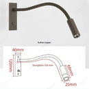 Axyaa Adjustable LED Reading Wall Lamp with Switch for Living Room, Study, Bedroom