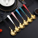 Axyaa Stainless Steel Long Handle Coffee Spoon