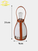 Axyaa Retro Cowhide Table Lamp LED Grapefruit Desk Light for Bedside Study