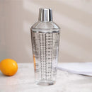 Axyaa Glass Cocktail Shaker 400/600ml Mixer Bar Tool with Scales for Drinks