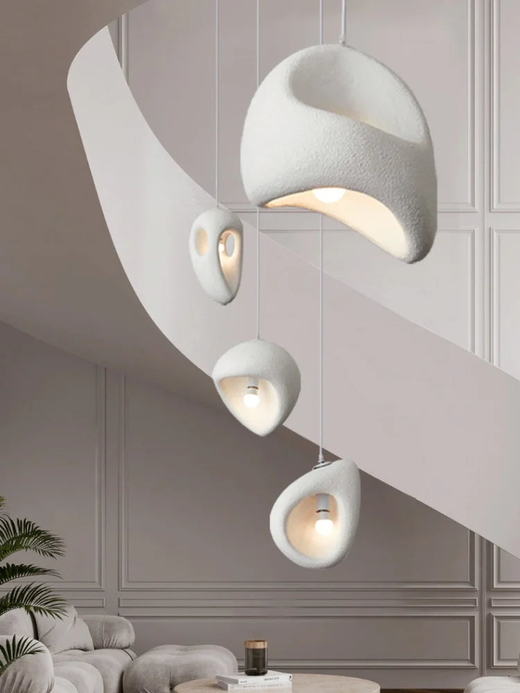 Nordic Villa Wabi Sabi E27 LED Pendant Chandelier by Axyaa