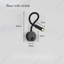 Axyaa Simple Hose LED Wall Lamp with Switch - High Sense Bedside Lighting