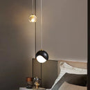Axyaa Crystal Pendant Light: Modern & Luxury Bedroom Hanging Lamp