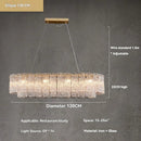 Axyaa Glass LED Chandelier: Luxury Modern Home Decor Lighting