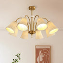 Axyaa Crystal Chandelier Pendant Light for Luxury Living Room and Dining Room