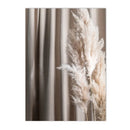 Axyaa Beige Bunny Tail Grass Pampas Reed Wall Art Print & Decor