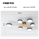 Axyaa Black LED Ceiling Lamp: Creative Pendant Chandelier for Home Decor