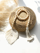 Axyaa Macrame Leaf Wall Hanging Rope Decor