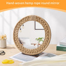 Axyaa Hand-Woven Nordic Decorative Hanging Mirror for Stylish Home Décor