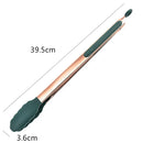 Axyaa Stainless Steel Barbecue Tongs for Home Kitchen Grilling Buffet Clips