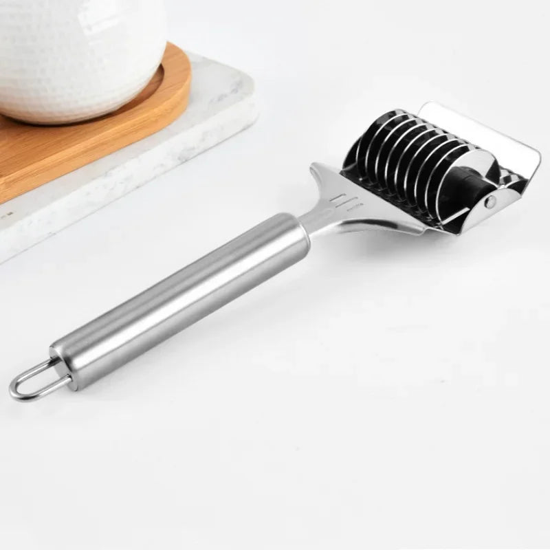 Axyaa Stainless Steel Pasta Maker Noodles Cutter Crusher Kitchen Gadget