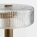 Axyaa Postmodern Glass Floor Lamp LED Light for Living Room Bedroom Dining Table