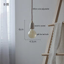 Axyaa Ceramic LED Pendant Lamp: Industrial Loft Vintage Style Hanging Light