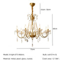 Axyaa Crystal LED Chandelier: Luxurious Lighting for Living Room with E14 LEDs