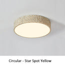 Axyaa Nordic Minimalist Yellow Star LED Ceiling Lamp