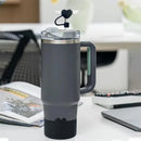 Axyaa Heart Cup Set: 2 Straw Cover Caps, 2 Straw Toppers - 30oz 40oz Tumbler