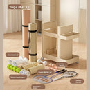 Axyaa Gym Equipment Holder with Wheels | Durable Sports Storage Rack for Yoga Mats
