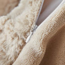 Axyaa Premium Rabbit Velvet King Bed Set: Soft, Warm, Cozy Duvet, Sheets