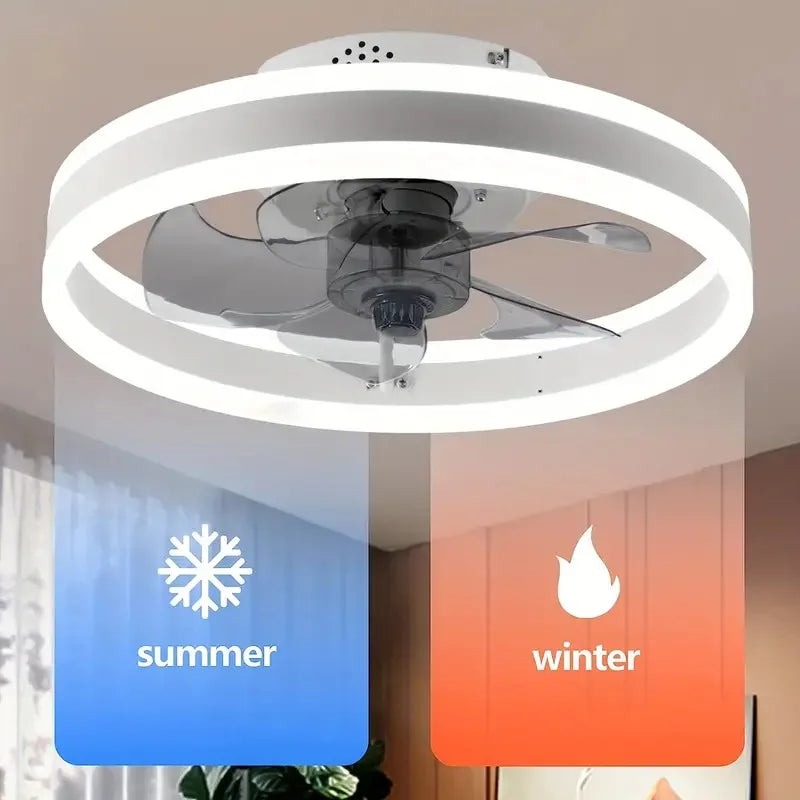 Axyaa 6-Speed Ceiling Fan with Adjustable Brightness LED Lighting